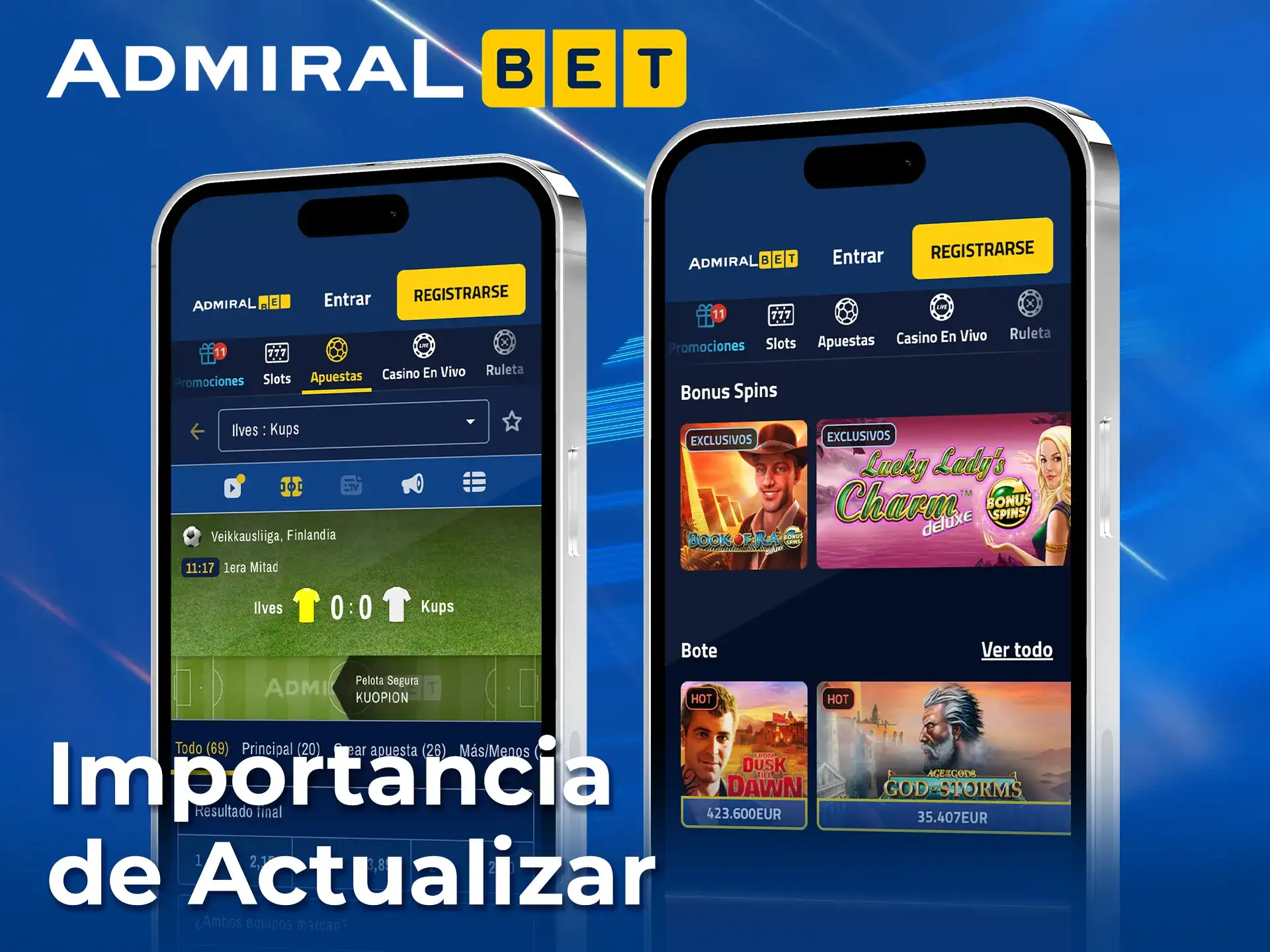 Descubre por qué es clave actualizar AdmiralBet.